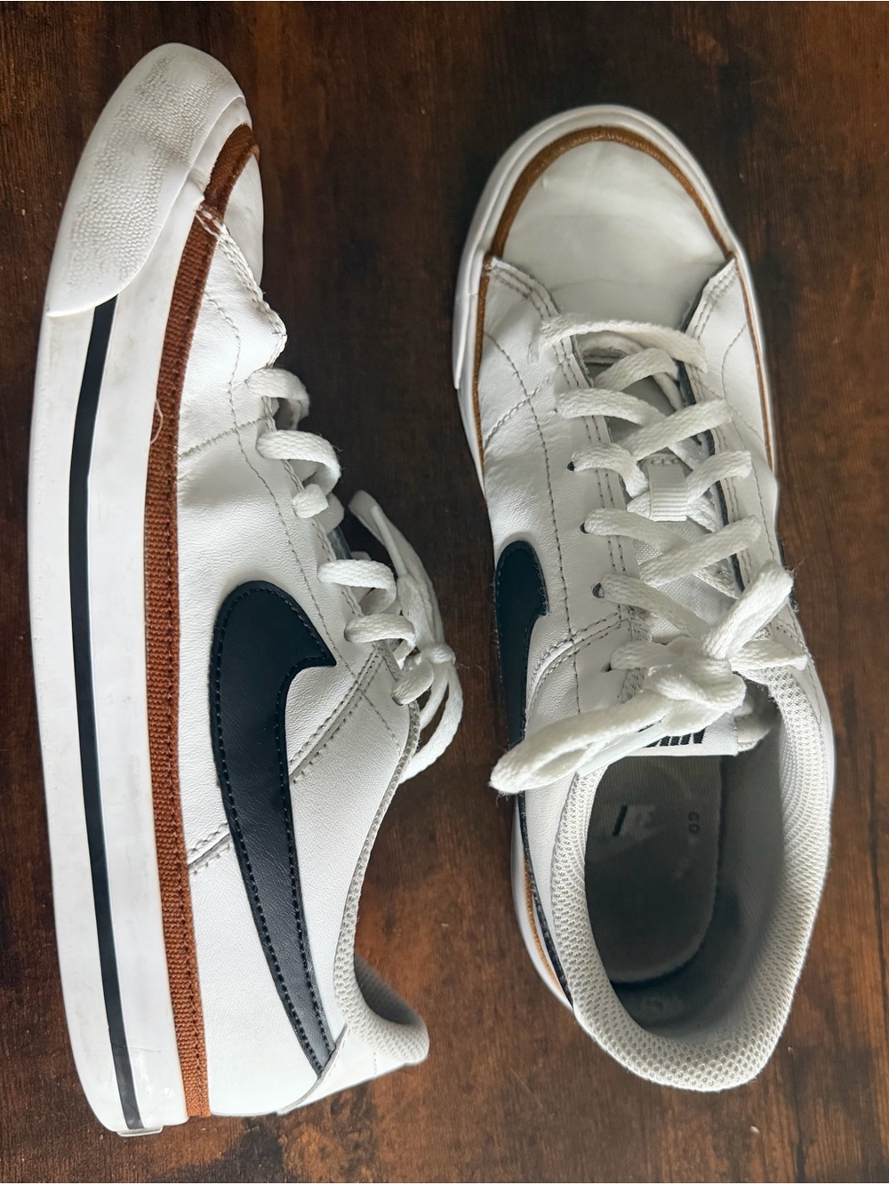 Nike Court Legacy Low White Black Gum Sneakers Youth 5.5Y / Women’s 7 - Picture 6 of 8